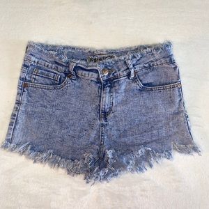 High Waisted Fringe Shorts